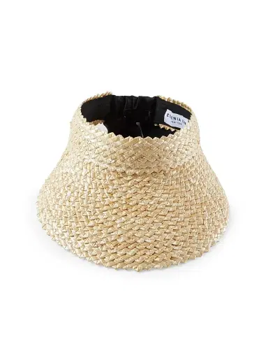 Eugenia Kim Women's Ricky Straw Self-Tie Visor | Thumbnail 5