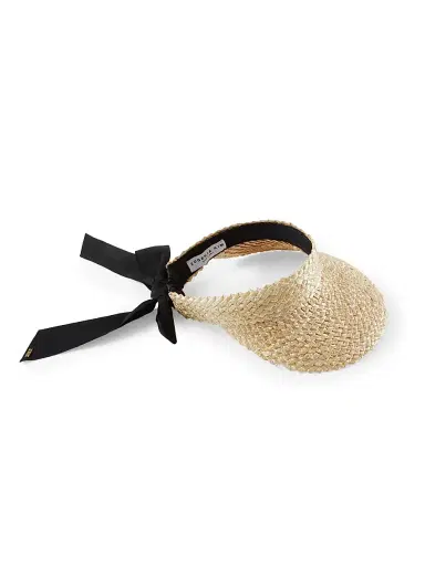 Eugenia Kim Women's Ricky Straw Self-Tie Visor | Thumbnail 1