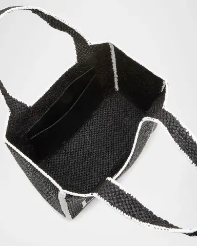 Loewe x Paula's Ibiza Font Logo Large Tote Bag in Raffia | Thumbnail 3 Loewe x Paula's Ibiza Font Logo Large Tote Bag in Raffia | Thumbnail 3