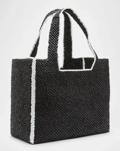 Loewe x Paula's Ibiza Font Logo Large Tote Bag in Raffia | Thumbnail 6 Loewe x Paula's Ibiza Font Logo Large Tote Bag in Raffia | Thumbnail 6
