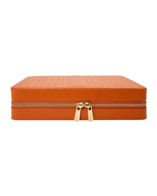 WOLF Maria Large Quilted Zip Jewelry Case