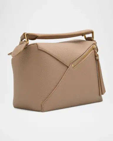 Loewe Puzzle Edge Small Top-Handle Bag in Grained Leather | Thumbnail 5 Loewe Puzzle Edge Small Top-Handle Bag in Grained Leather | Thumbnail 5