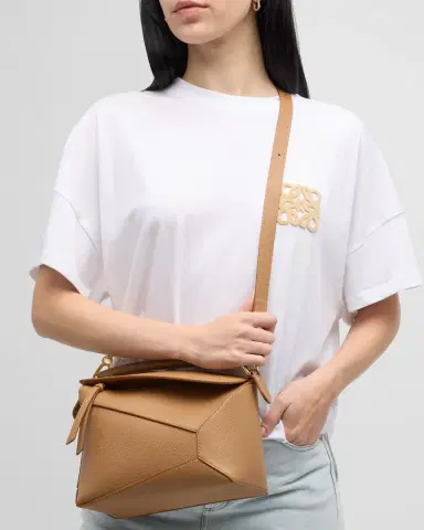 Loewe Puzzle Edge Small Top-Handle Bag in Grained Leather | Thumbnail 8 Loewe Puzzle Edge Small Top-Handle Bag in Grained Leather | Thumbnail 8
