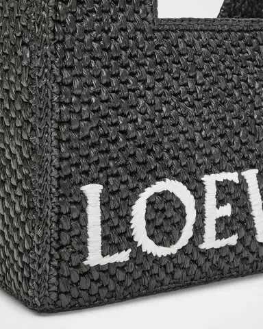 Loewe x Paula's Ibiza Font Logo Small Tote Bag in Raffia | Thumbnail 6 Loewe x Paula's Ibiza Font Logo Small Tote Bag in Raffia | Thumbnail 6