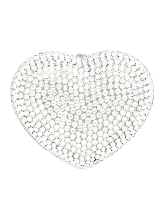 Judith Leiber Couture Heart Crystal Pillbox