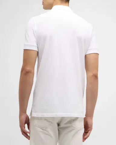 Tom Ford Men's Cotton Pique Polo Shirt | Thumbnail 2 Tom Ford Men's Cotton Pique Polo Shirt | Thumbnail 2