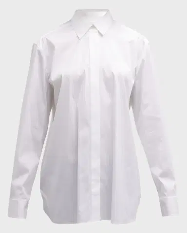 Theory Classic Button-Front Boyfriend Shirt | Thumbnail 2