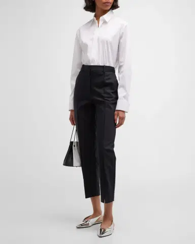 Theory Classic Button-Front Boyfriend Shirt | Thumbnail 3