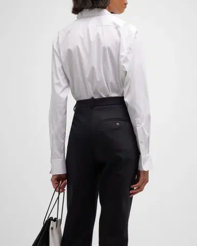 Theory Classic Button-Front Boyfriend Shirt | Thumbnail 6