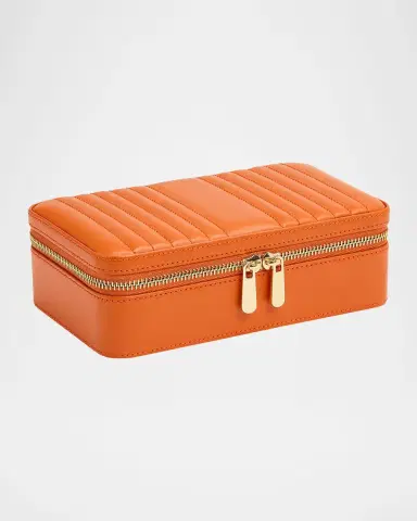 Wolf Maria Rectangle Quilted Zip Jewelry Case | Thumbnail 2 Wolf Maria Rectangle Quilted Zip Jewelry Case | Thumbnail 2