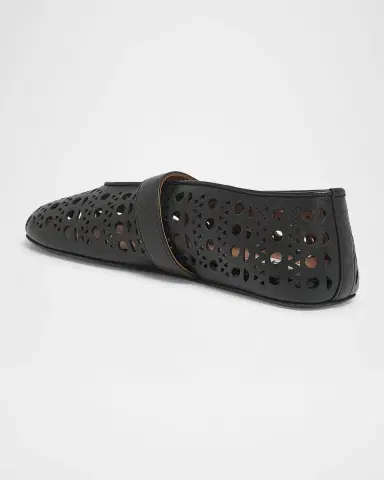 Alaïa Vienne Cutout Mary Jane Ballerina Flats | Thumbnail 4 Alaïa Vienne Cutout Mary Jane Ballerina Flats | Thumbnail 4
