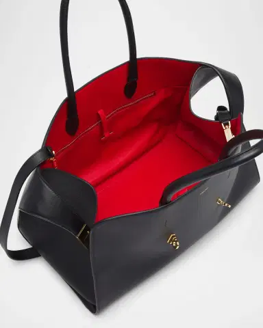 Ferragamo Small Hug Leather Top-Handle Bag | Thumbnail 3 Ferragamo Small Hug Leather Top-Handle Bag | Thumbnail 3