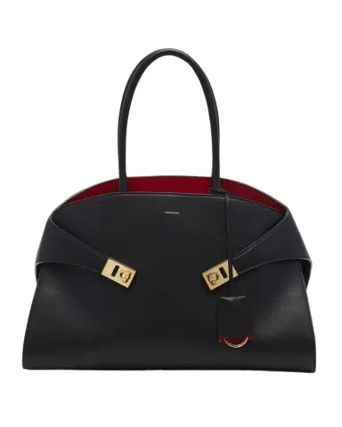 Ferragamo Small Hug Leather Top-Handle Bag | Thumbnail 1 Ferragamo Small Hug Leather Top-Handle Bag | Thumbnail 1