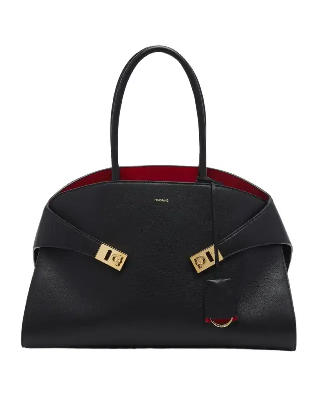 Ferragamo Small Hug Leather Top-Handle Bag