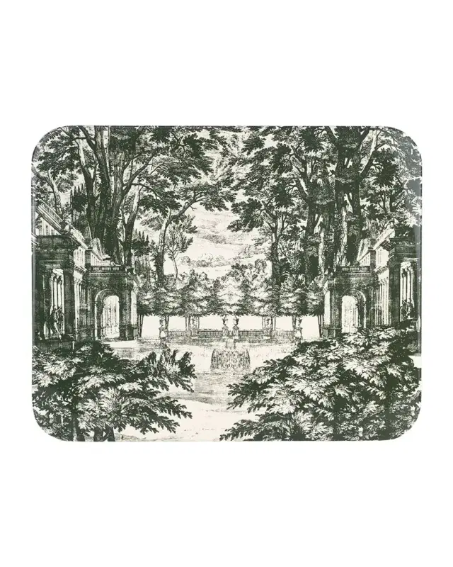 FORNASETTI Tray 48X60cm - Giardino Settecentesco Green