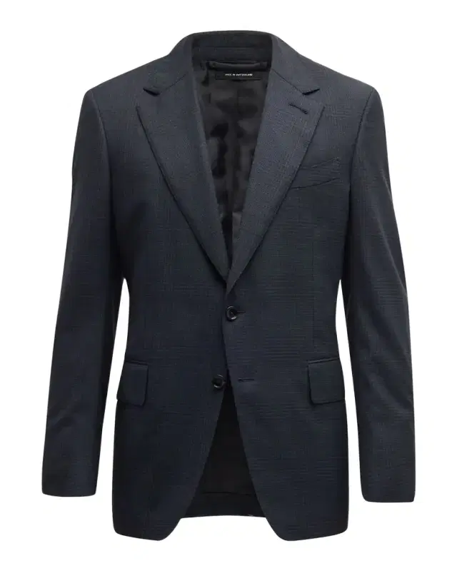 TOM FORD Men 's Shelton Prince of Wales Sport Jacket