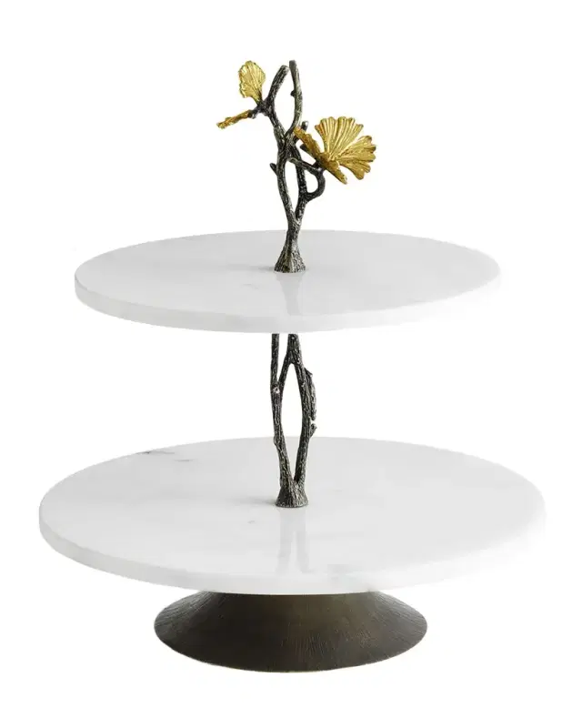 Michael Aram Butterfly Ginkgo Etagere Under counter