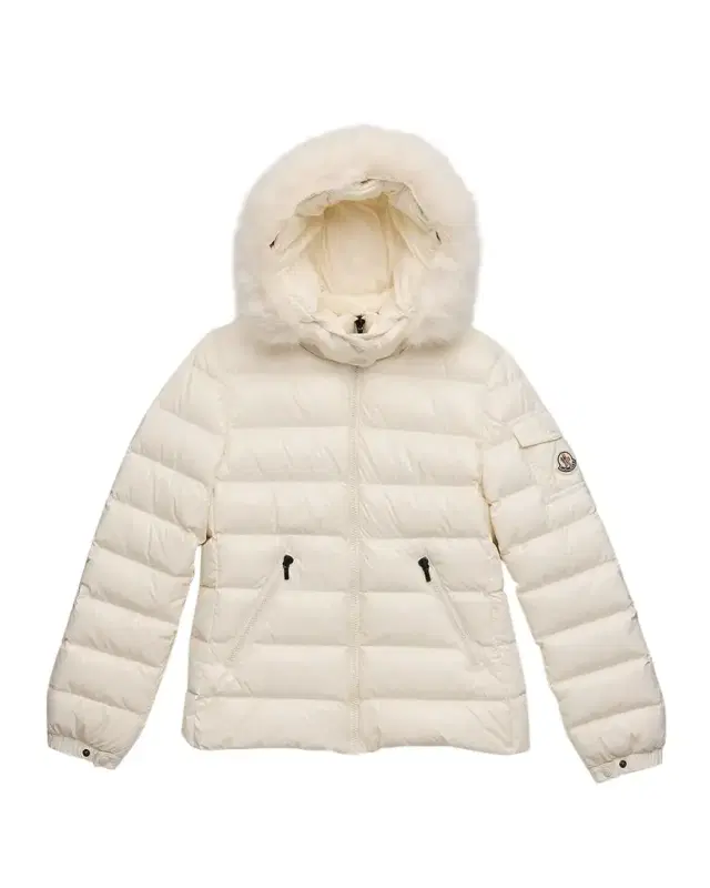 Moncler Kids Bady Faux Fur Quilted Jacket