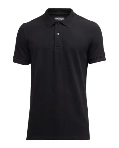 TOM FORD Men 's Cotton Pique Polo Shirt | Thumbnail 1