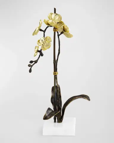Michael Aram Gold Orchid Small Stem Sculpture | Thumbnail 3