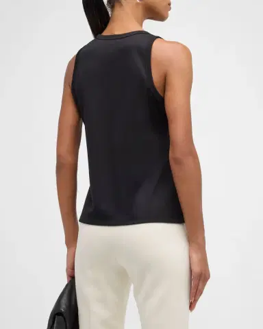 Lafayette 148 New York Swiss Cotton Rib Racerback Tank | Thumbnail 3 Lafayette 148 New York Swiss Cotton Rib Racerback Tank | Thumbnail 3