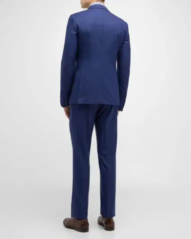 Brioni Men 's Wool Sharkskin Suit | Thumbnail 3