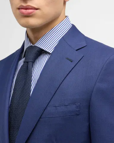 Brioni Men 's Wool Sharkskin Suit | Thumbnail 6