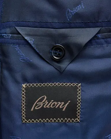 Brioni Men 's Wool Sharkskin Suit | Thumbnail 7
