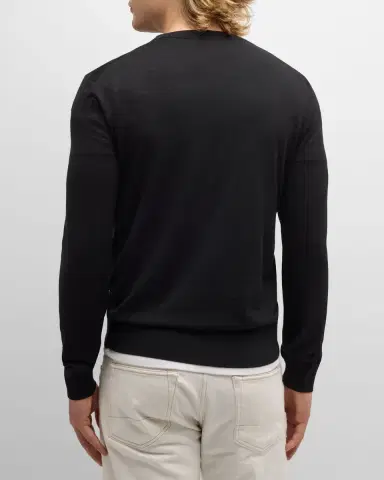 Tom Ford Men's Fine-Gauge Wool Sweater | Thumbnail 3 Tom Ford Men's Fine-Gauge Wool Sweater | Thumbnail 3