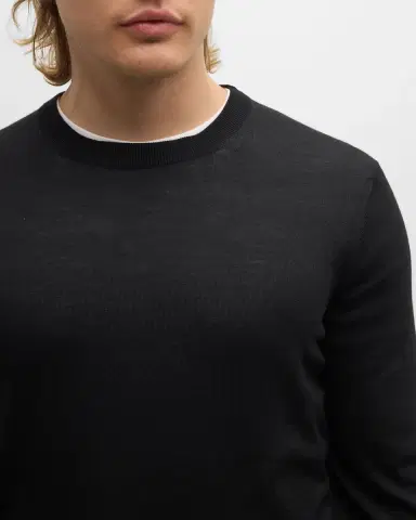 Tom Ford Men's Fine-Gauge Wool Sweater | Thumbnail 5 Tom Ford Men's Fine-Gauge Wool Sweater | Thumbnail 5