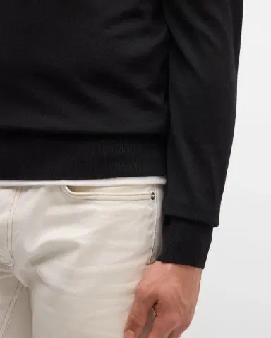 Tom Ford Men's Fine-Gauge Wool Sweater | Thumbnail 7 Tom Ford Men's Fine-Gauge Wool Sweater | Thumbnail 7