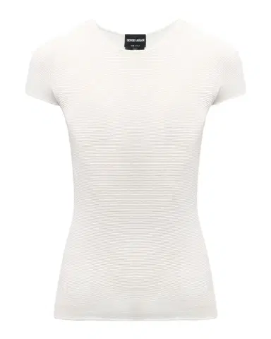 Giorgio Armani Scoop-Neck Short-Sleeve Ribbed Tee | Thumbnail 1 Giorgio Armani Scoop-Neck Short-Sleeve Ribbed Tee | Thumbnail 1