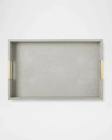 AERIN Modern Faux Shagreen Desk Tray | Thumbnail 2