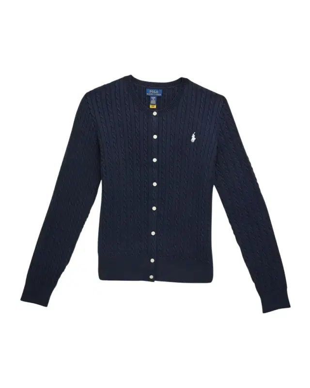 Girl 's Mini Cable-Knit Cardigan