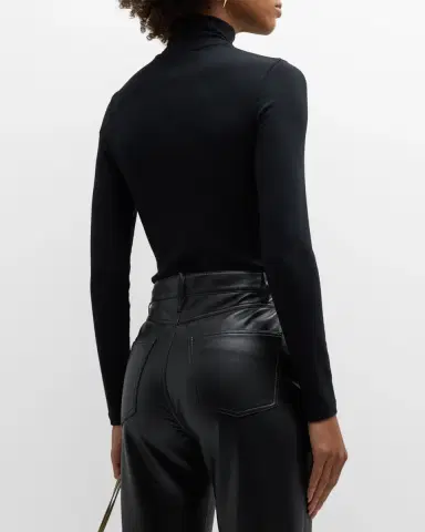 Frame Ribbed Turtleneck Top | Thumbnail 3
