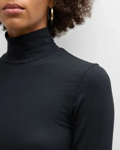 Frame Ribbed Turtleneck Top | Thumbnail 5