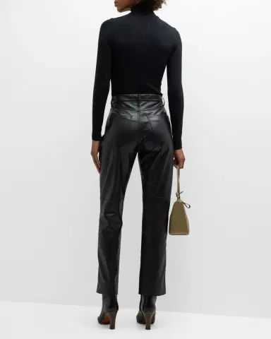 Frame Ribbed Turtleneck Top | Thumbnail 6