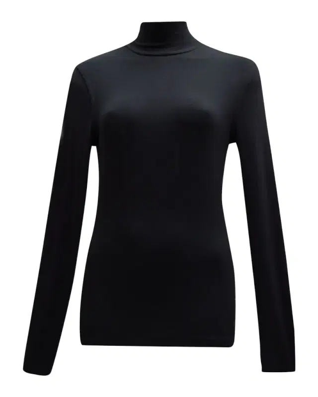 FRAME Ribbed Turtleneck Top