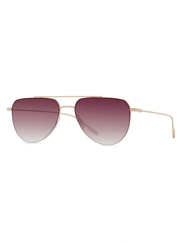 Barton Perreira Women's McNair 55MM Aviator Sunglasses - Rose Gold Mauve Gradient