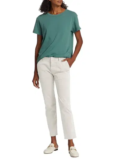 Nili Lotan Women's Jenna Cotton Pants - Eggshell - Size 12 | Thumbnail 2