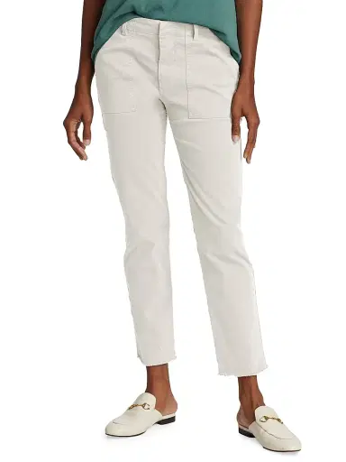 Nili Lotan Women's Jenna Cotton Pants - Eggshell - Size 12 | Thumbnail 3