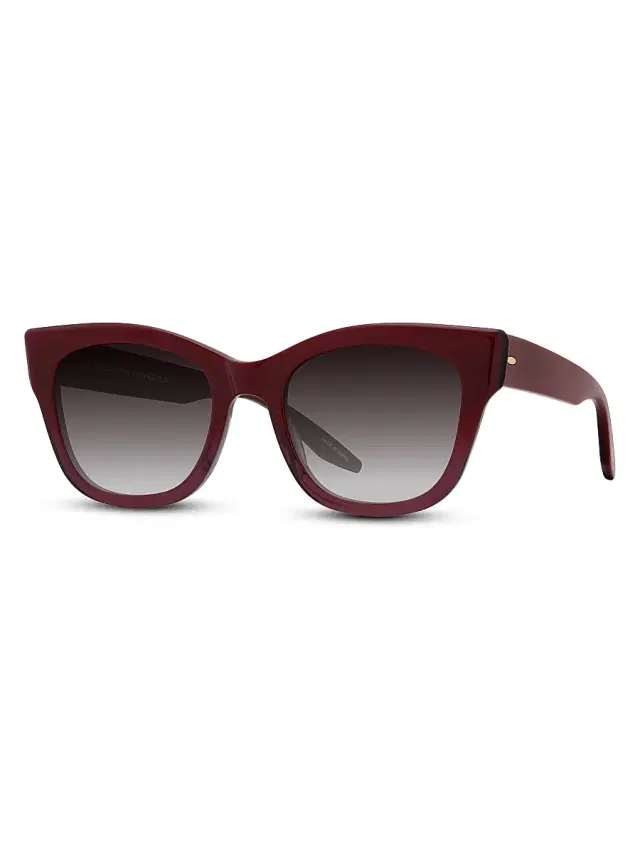 Barton Perreira Women's Gibson 50MM Cat-Eye Sunglasses - Oxblood Black Gradient