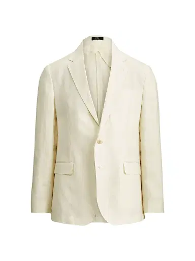 Polo Ralph Lauren Men's Linen Single-Breasted Sportscoat - Cream | Thumbnail 1 Polo Ralph Lauren Men's Linen Single-Breasted Sportscoat - Cream | Thumbnail 1