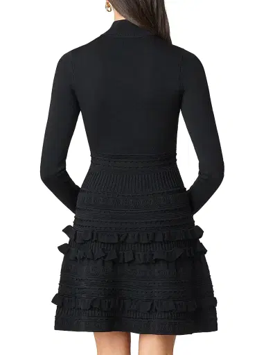 Shoshanna Women's Joie Knit Fit & Flare Minidress | Thumbnail 3 Shoshanna Women's Joie Knit Fit & Flare Minidress | Thumbnail 3