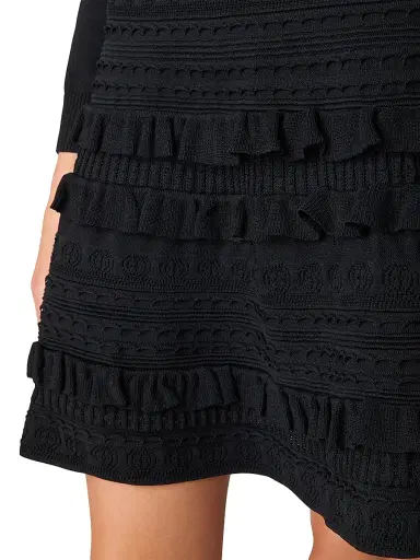 Shoshanna Women's Joie Knit Fit & Flare Minidress | Thumbnail 4 Shoshanna Women's Joie Knit Fit & Flare Minidress | Thumbnail 4