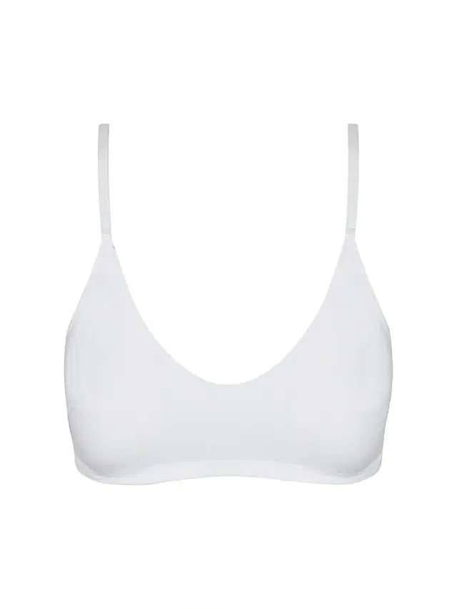 Commando Women's Butter Bralette - White - Size XL