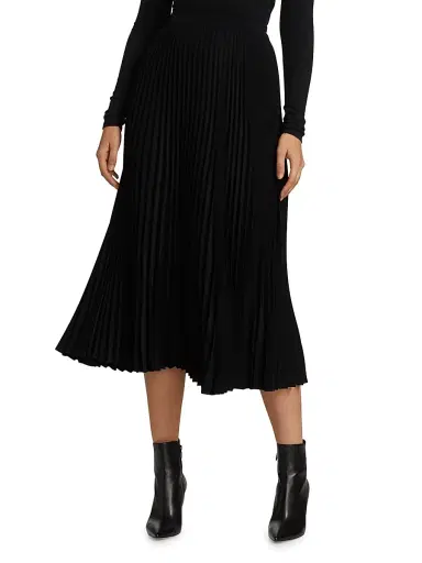 Co Women's Essentials Elastic-Waist Pleated Skirt | Thumbnail 2 Co Women's Essentials Elastic-Waist Pleated Skirt | Thumbnail 2