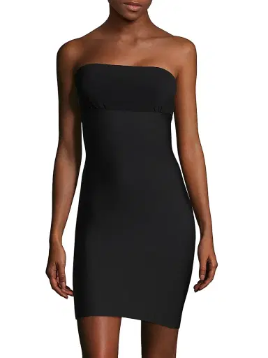 Commando Women's Two-Faced Tech Strapless Slip Dress - Black | Thumbnail 3