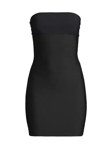 Commando Women's Two-Faced Tech Strapless Slip Dress - Black | Thumbnail 1
