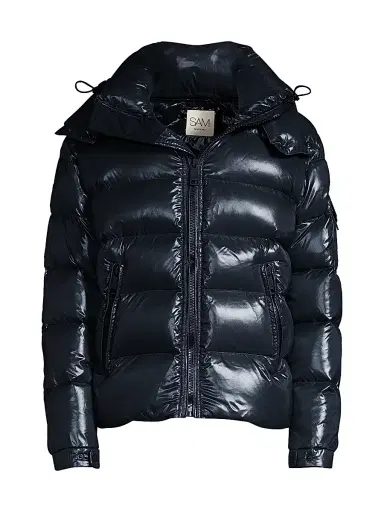 SAM. Men's Glacier Quilted Down Jacket - Dark Marine | Thumbnail 2 SAM. Men's Glacier Quilted Down Jacket - Dark Marine | Thumbnail 2